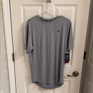 Reebok Men's Light Gray Short Sleeve Tee Dri-Fit NWT